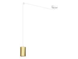 Emibig TRAKER 1 WH/GOLD 527/1 lampa wisząca halogen punktowy biało złoty metal 1x30W Gu-10 300cm