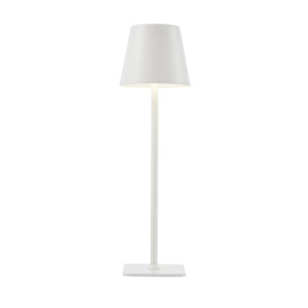 Italux Atlis  TB-2821-WH  lampa stołowa nowoczesna biała, metal , tworzywo sztuczne LED 5W 3000K + 6500K IP20 38 cm,