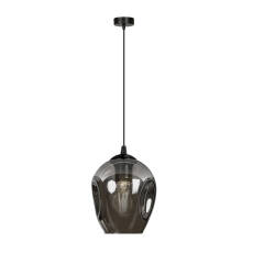 Emibig ISTAR 1 BL/GRAFIT 680/1 lampa wisząca nowoczesny szklany klosz grafit 1x60W E27 14cm