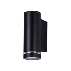 Italux Fondo GU10  OWL-2067-1-GU10 kinkiet lampa ścienna zewnętrzny nowoczesny aluminium czarny GU10,  40W, IP54, 18 cm
