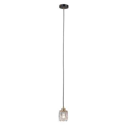 Italux Torno PND-40813-1-BK-HBR lampa wisząca z kryształkami E14 pojedyncza