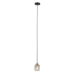 Italux Torno PND-40813-1-BK-HBR lampa wisząca z kryształkami E14 pojedyncza