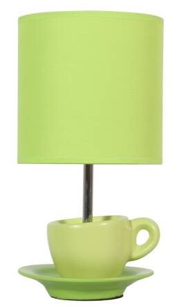 Candellux CYNKA 41-34830 lampa stołowa abażur pistacjowy 1X60W E27 16 cm