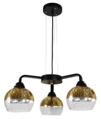 Candellux CROMINA 33-57259 lampa wisząca czarny złoty 3X60W E27 55cm