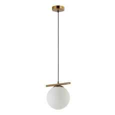 Italux Merseta PND-463321L-BRO+W lampa wisząca nowoczesna brąz antyczny  klosz kula  E14 1x40W 20cm