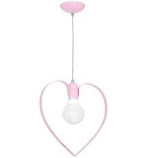 Milagro AMORE PINK MLP9953 lampa wisząca metalowa różowy serce 1xE27 31cm