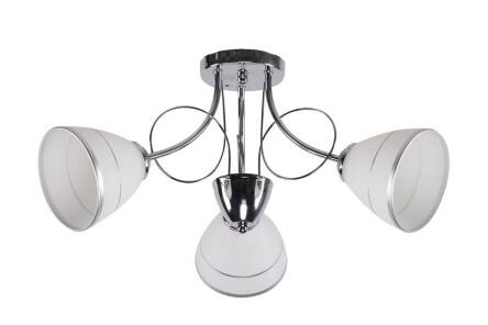 Candellux ELOTTE 33-77974 plafon lampa sufitowa biały klosz szklany 3X40W E27 58 cm