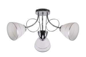 Candellux ELOTTE 33-77974 plafon lampa sufitowa biały klosz szklany 3X40W E27 58 cm