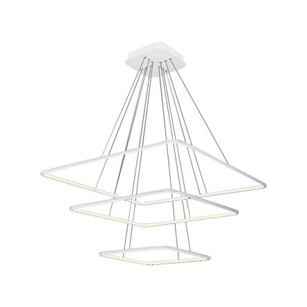 Milagro NIX WHITE ML515 lampa wisząca biała nowoczesna regulacja wysokości LED 117W 3000K 80cm