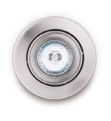 Maxlight H0037 oprawa do wbudowania halogenowa metal szczotkowany 1x50W GU5,3 9,5cm