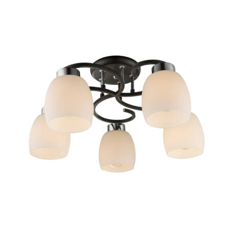 Globo PESSOA IV 69018-5 plafon lampa sufitowa czarna 5xE27 52cm