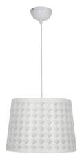 Candellux ORLANDO 31-49117 lampa wisząca abażur metalowy kratka biały 1X60W E27 35cm
