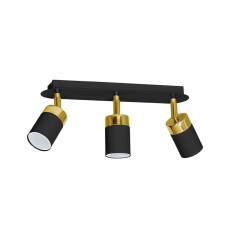 Milagro JOKER BLACK/GOLD MLP6125 listwa oświetleniowa metal czarna ze złotym 3xGU10 45cm