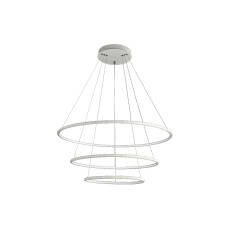 Milagro ORION WHITE ML503 lampa wisząca trzy okrągłe źródła światła metal akryl biały matowy 99W LED 3000K 80cm