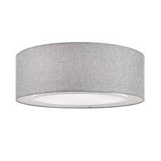 Maytoni Bergamo MOD613CL-04GR plafon lampa sufitowa metalowa tkanina szara 3XE27 60W 52cm WM