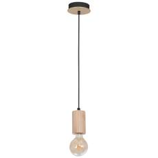 Milagro LINES MLP8825 lampa wisząca metalowa naturalne drewno 1xE27 12cm