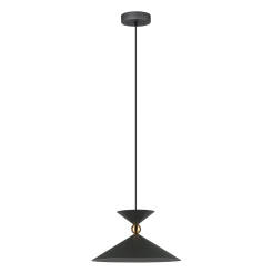 Italux Quelto PND-84432-1-GR lampa wisząca nowoczesna stal szary 1x40W E27 35cm