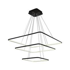 Milagro NIX BLACK ML519 lampa wisząca czarna nowoczesna regulacja wysokości LED 117W 3000K 80cm