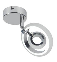 Candellux CELT 91-62000 kinkiet lampa ścienna 1X6W LED CHROM 3000K 11,5cm