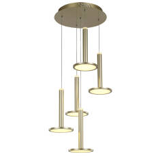 Italux lampa wisząca Oliver MD17033012-5A GOLD złota LED 48W 3000K 60cm