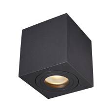 Zuma Line ACGU10-161 QUARDIP SL oprawa oświetleniowa spot czarny 1xGU10 9cm IP44