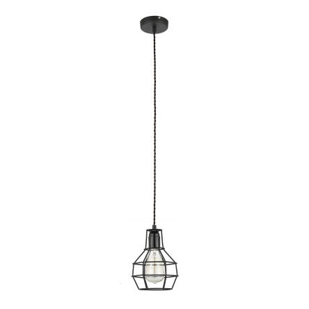 Italux lampa wisząca Constantin MDM2272-1 czarna druciana 13,5cm
