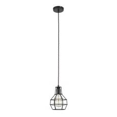 Italux lampa wisząca Constantin MDM2272-1 czarna druciana 13,5cm