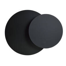 Emibig CIRCLE 1C BLACK 972/2 kinkiet lampa ścienna styl skandynawski LED czarny metal G9 1x20W 22cm