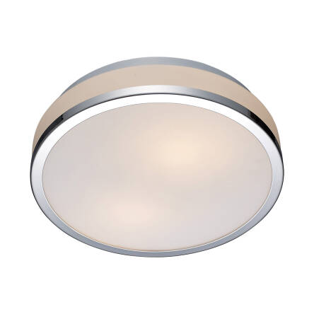 Italux plafon lampa sufitowa Camry 5007-M biała szklana IP44 35cm