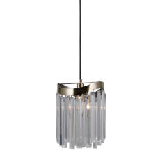 Italux Sabriga PND-44544-1 lampa wisząca glamour kryształy brąz antyczny IP20 E14 1x40W 18cm