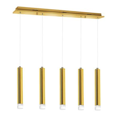 Milagro GOLDIE ML5715 lampa wisząca metal złoty regulacja wysokości 5x5W LED 4000K 67,5cm