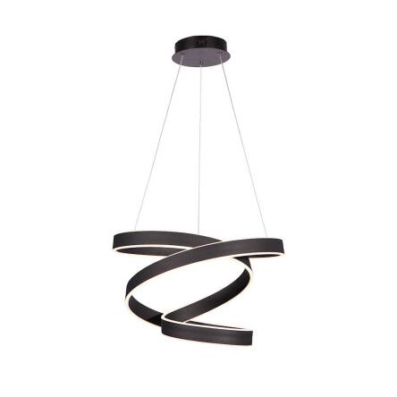 Milagro ANDROMEDA BLACK ML6160 lampa wisząca nowoczesna metalowa czarna regulacja wysokości 45W LED 50cm