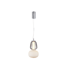 Italux Eris  PND-98374-18W-CH  lampa wisząca nowoczesna stop metali, chrom, klosz szklany IP20 LED 18W 3000K 17 cm