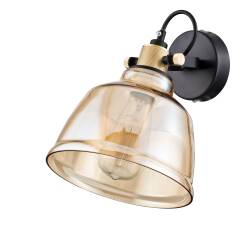 Maytoni Irving T163-01-R kinkiet lampa ścienna szklany klosz mosiężna metalową ramą 1xE27 40W 20cm