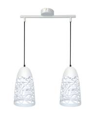 Candellux SABRIN 32-54869 lampa wisząca biały metalowy klosz 2X60W E27 40cm