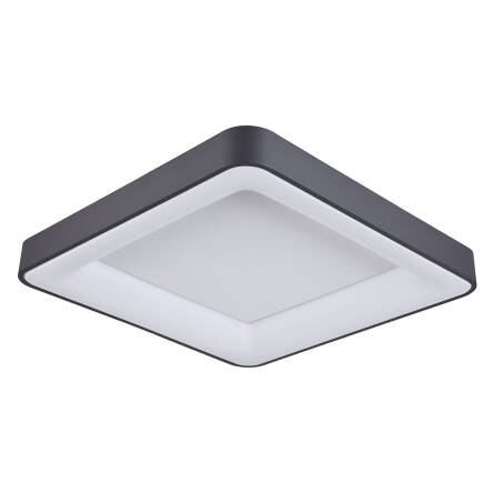 Italux Giacinto 5304-850SQC-BK-3 plafon lampa sufitowa nowoczesny aluminium czarny klosz akrylowy kwadrat IP20 LED 50W 3000K 60cm