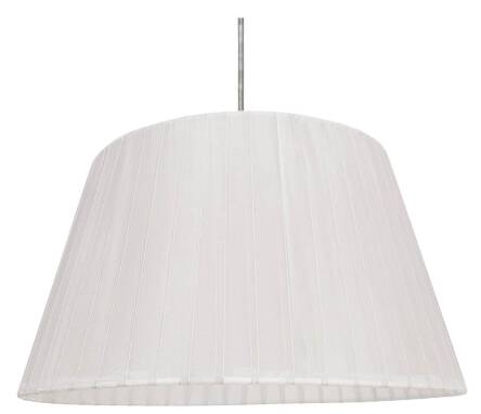 Candellux TIZIANO 31-27146 lampa wisząca abażur stożkowy z tkaniny białej 1X60W E27 37 cm
